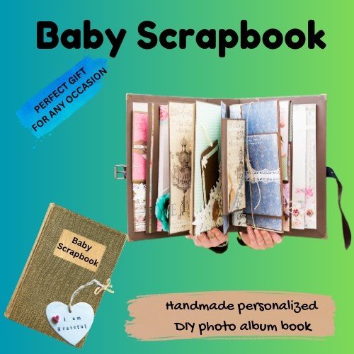 Handmade personalised scrapbook – unique keepsake gift for 1-year-old girl