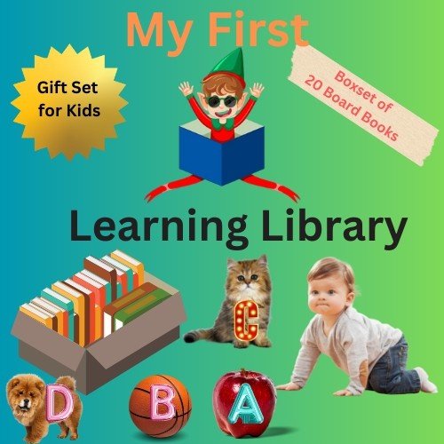 My First Learning Library gift set with 20 board books for kids