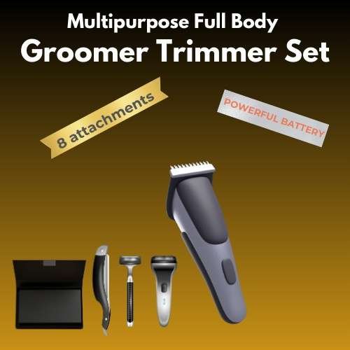 Multipurpose full body groomer trimmer set with 5 attachments