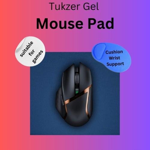 Tukzer Gel Mouse Pad, designed for gaming, with extra comfort and support.