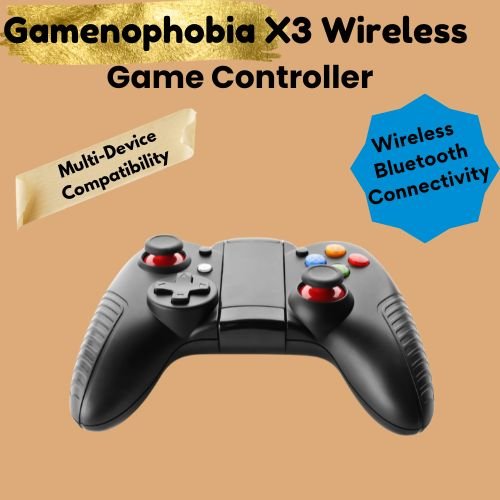 Gamenophobia X3 wireless game controller with Bluetooth support